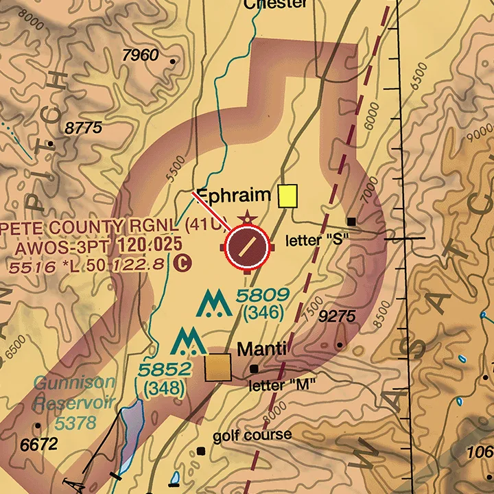 FAA sectional chart excerpt for this question