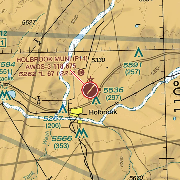 FAA sectional chart excerpt